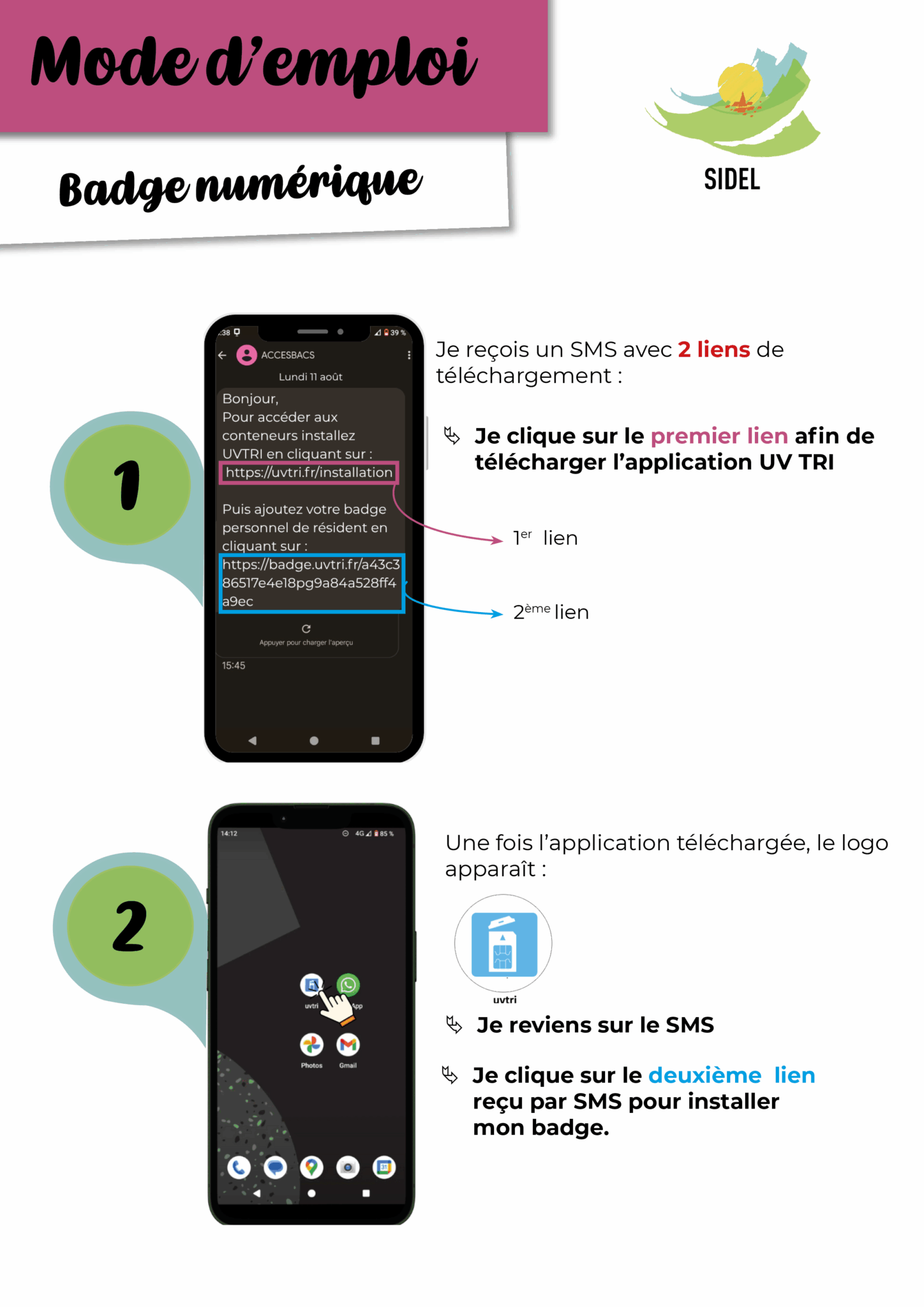 reproduction miniature - Mode d'emploi du badge numérique