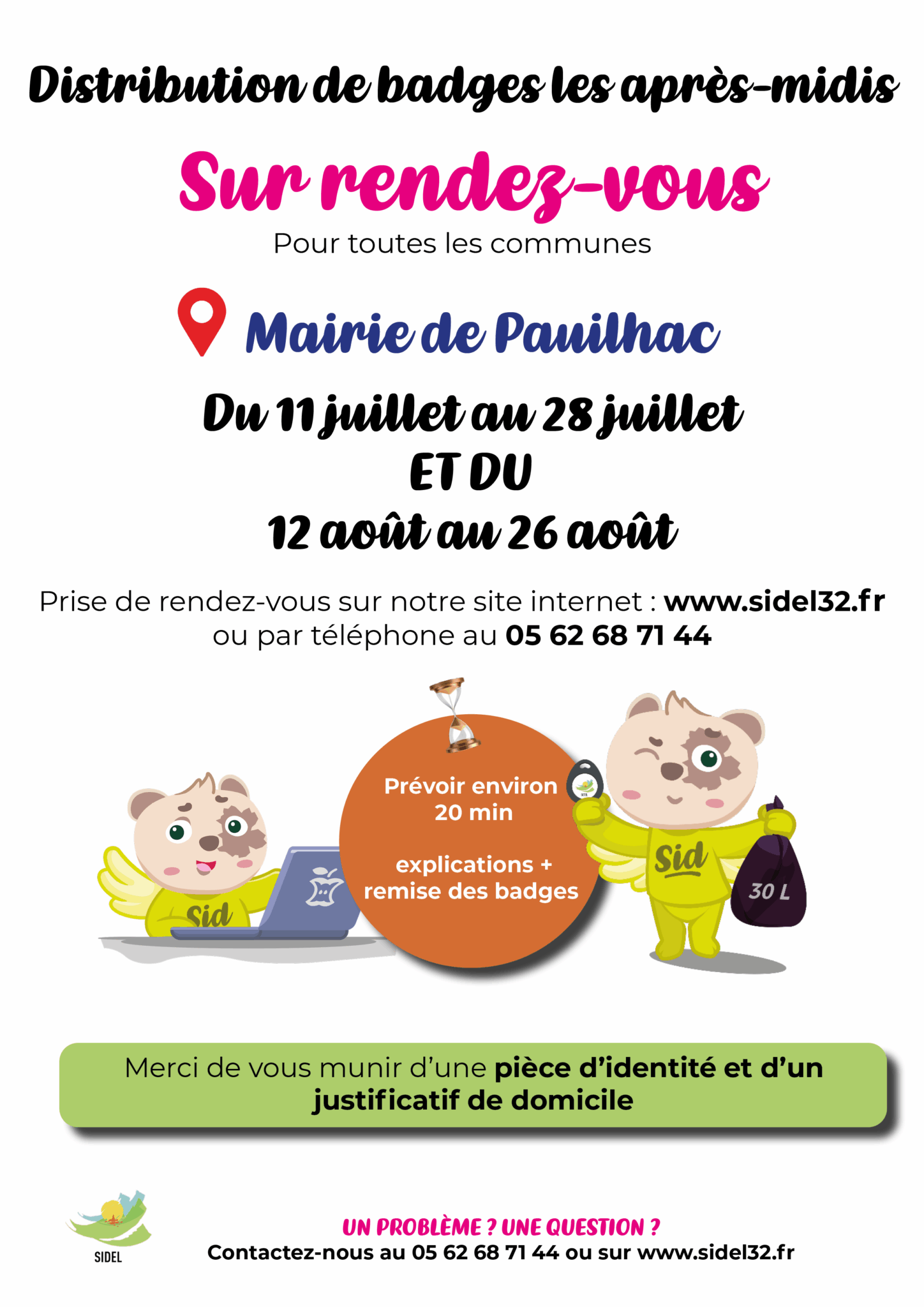 reproduction miniature - Distribution de badges sur rendez-vous